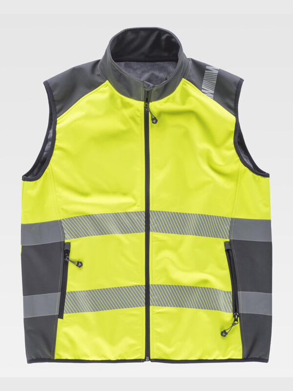 Gilet softshell bande rifrangenti discontinue - immagine 3