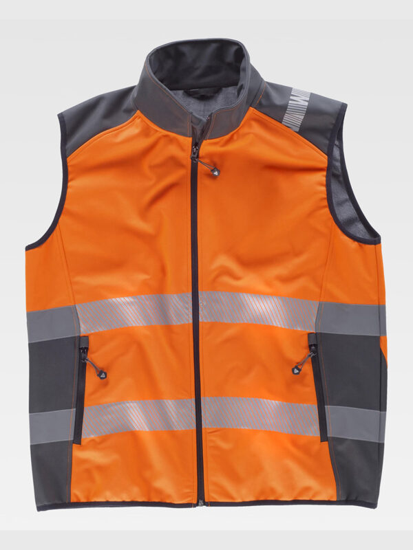 Gilet softshell bande rifrangenti discontinue - immagine 4