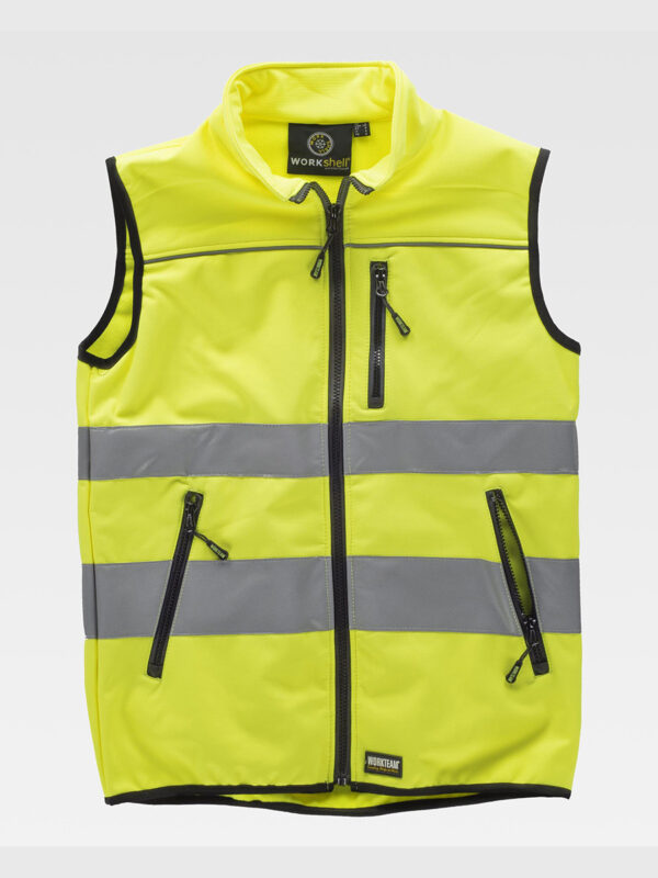 Gilet softshell tessuto ripstop alta visibilita classe 1 - immagine 2