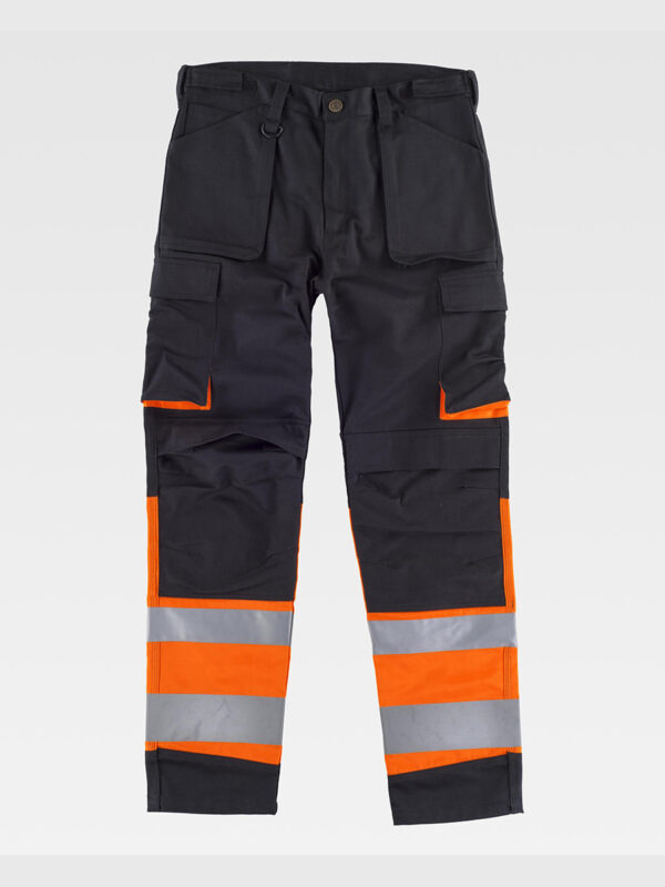 Pantalone triple cuciture protezione alle ginocchia alta visibilita classe 1 - immagine 3