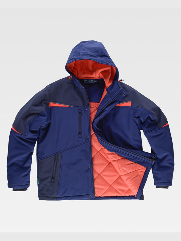 Softshell imbottito con cappucio - immagine 2