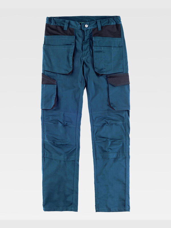 Pantalone da lavoro multitasche elasticizzato protezione alle ginocchia - immagine 4