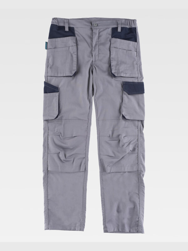 Pantalone da lavoro multitasche elasticizzato protezione alle ginocchia - immagine 5