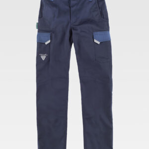 Pantalone da lavoro elasticizzato rinforz nei glutei