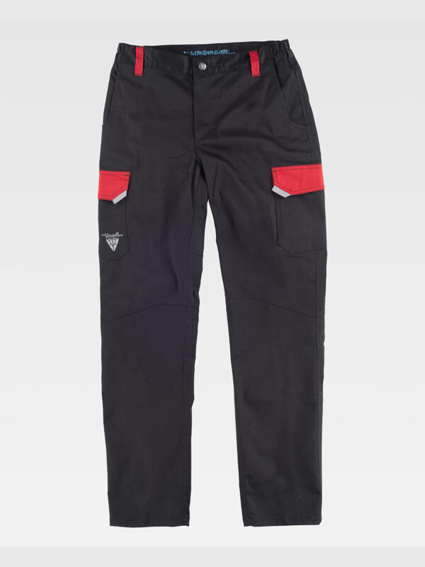 Pantalone da lavoro elasticizzato rinforz nei glutei - immagine 4