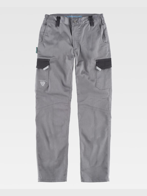 Pantalone da lavoro elasticizzato rinforz nei glutei - immagine 3