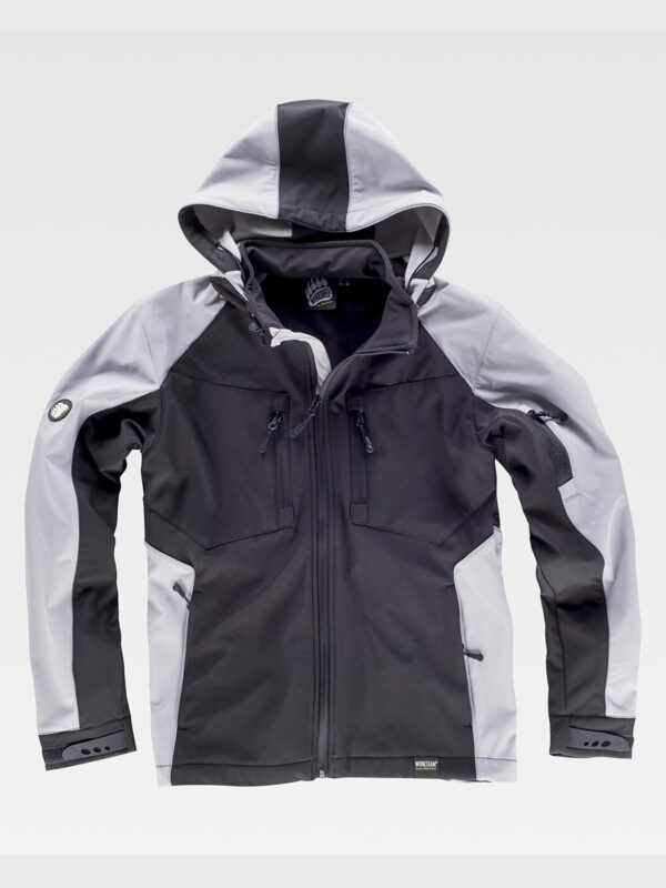 Softshell con cappuccio e zip intera - immagine 2