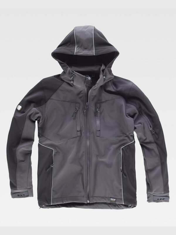 Softshell con cappuccio e zip intera - immagine 4