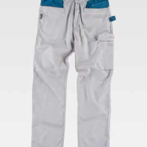 Pantalone da lavoro triple cuciture rinforzi nei glutei