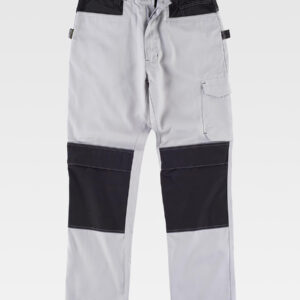 Pantalone da lavoro triple cuciture protezione alle ginocchia rinforzi nei glutei