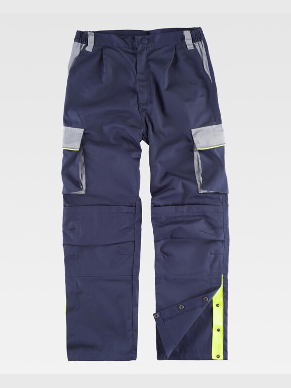 Pantalone da lavoro multitasche protezione alle ginocchia rinforzi nei glutei - immagine 2