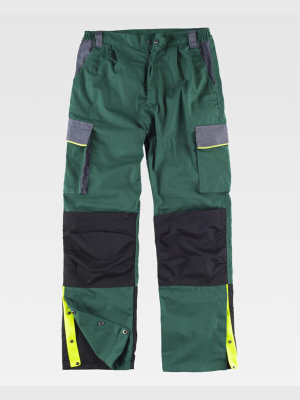 Pantalone da lavoro multitasche protezione alle ginocchia rinforzi nei glutei - immagine 3