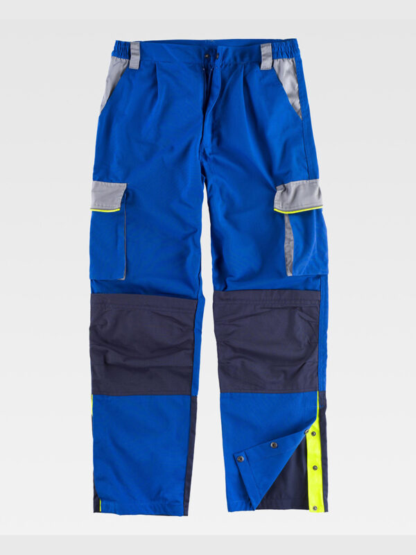 Pantalone da lavoro multitasche protezione alle ginocchia rinforzi nei glutei