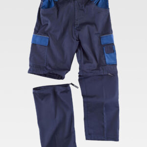 Pantalone da lavoro gambe staccabili rinforzi nei glutei