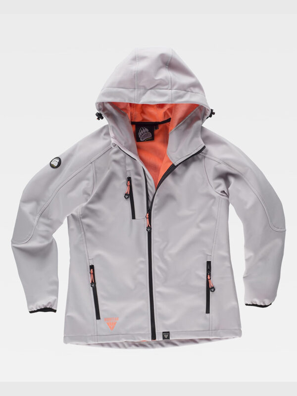 Softshell donna con cappuccio e zip intera - immagine 4