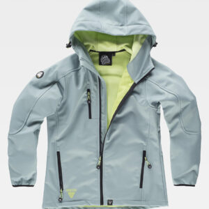 Softshell donna con cappuccio e zip intera