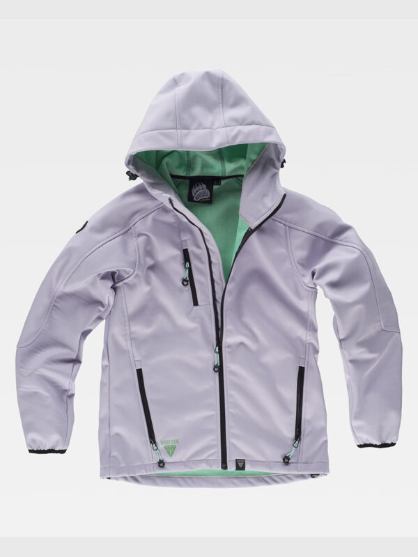 Softshell donna con cappuccio e zip intera - immagine 6