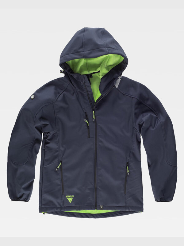 Softshell con cappuccio e zip intera - immagine 2
