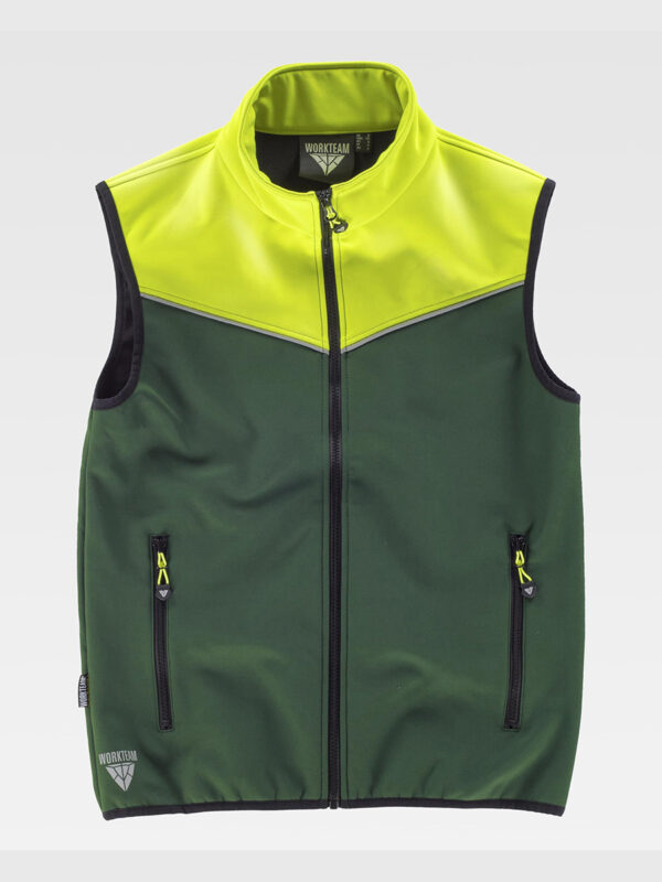 Gilet softshell riflettente