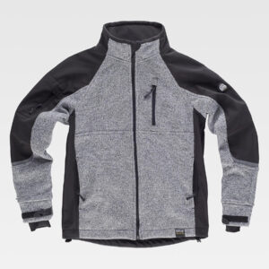 Giacca softshell unisex maniche raglan tessuto cannetè