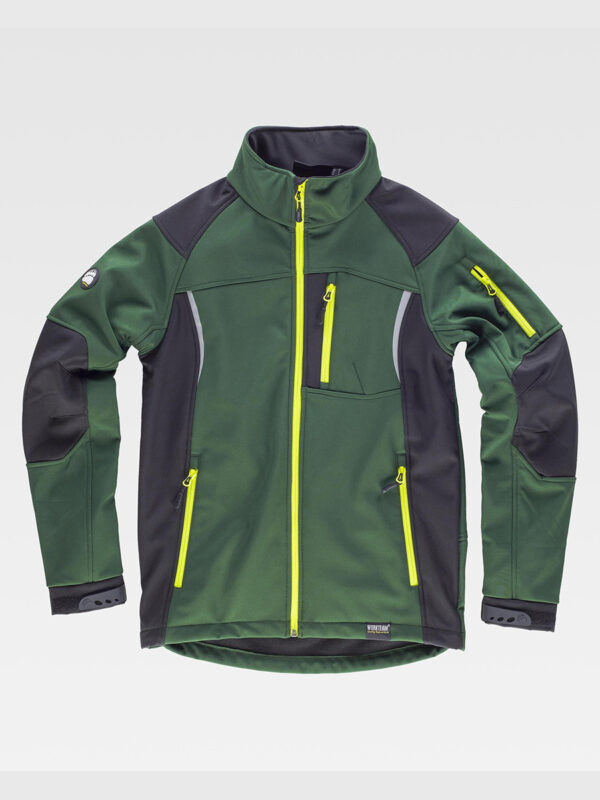 Giacca SOFTSHELL WORKSHELL maniche raglan, collo alto - immagine 2