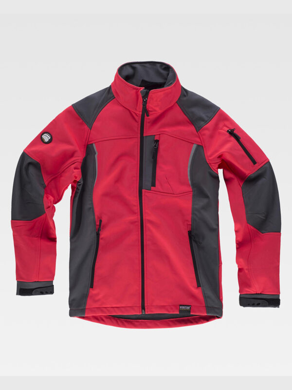 Giacca SOFTSHELL WORKSHELL maniche raglan, collo alto - immagine 3