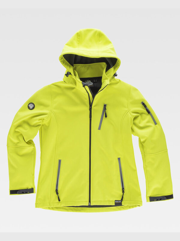 Softshell donna con cappuccio e zip intera - immagine 2