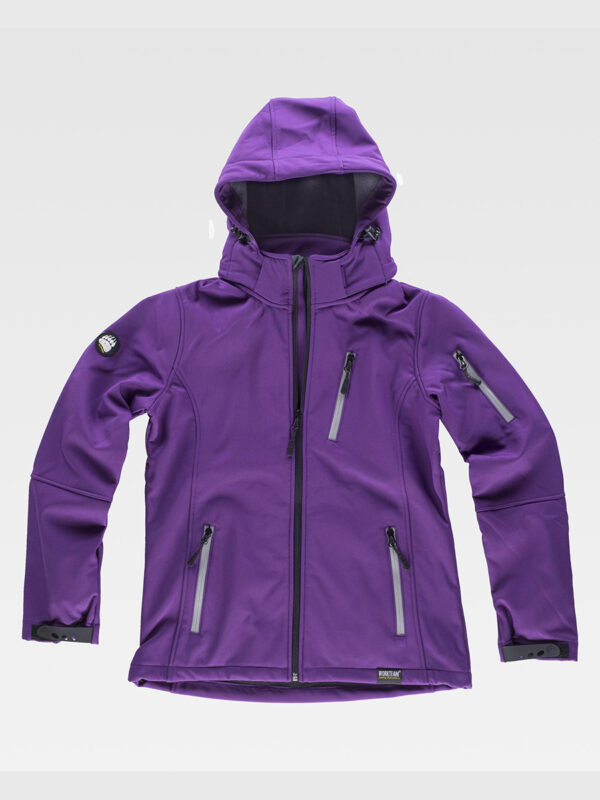 Softshell donna con cappuccio e zip intera - immagine 6