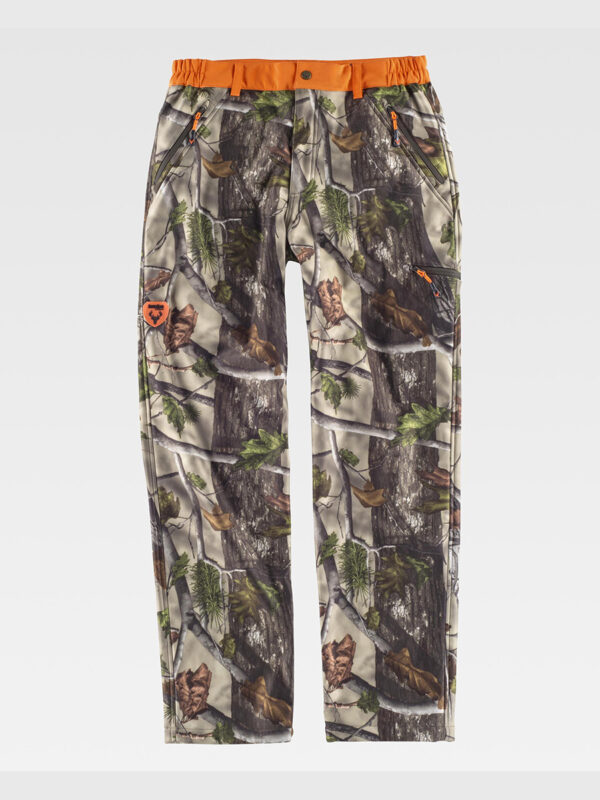 Pantalone softshell camouflage - caccia