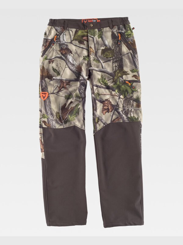 Pantalone softshell camouflage - caccia