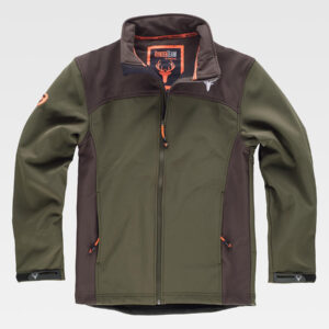 Giacca Workshell collo alto.