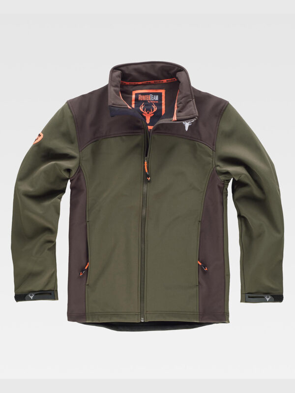 Giacca Workshell collo alto.