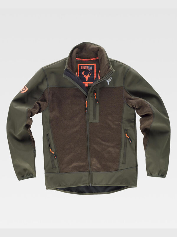 Softshell con inserti tessuto canete - caccia