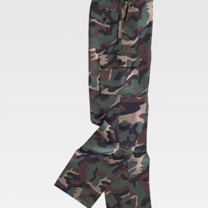 Pantalone multitasche camouflage