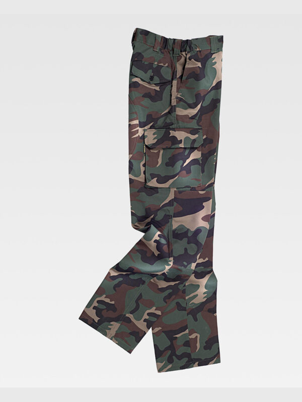 Pantalone multitasche camouflage