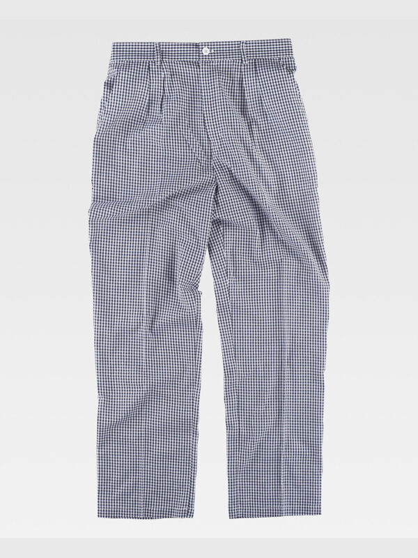 Pantalone cuoco tessuto a quadretti