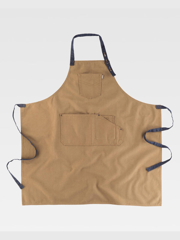 Grembiule con pettorina cotone canvas