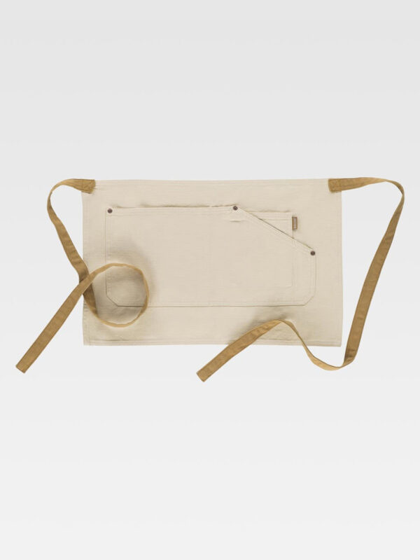 Grembiule senza pettorina corto cotone canvas - immagine 3
