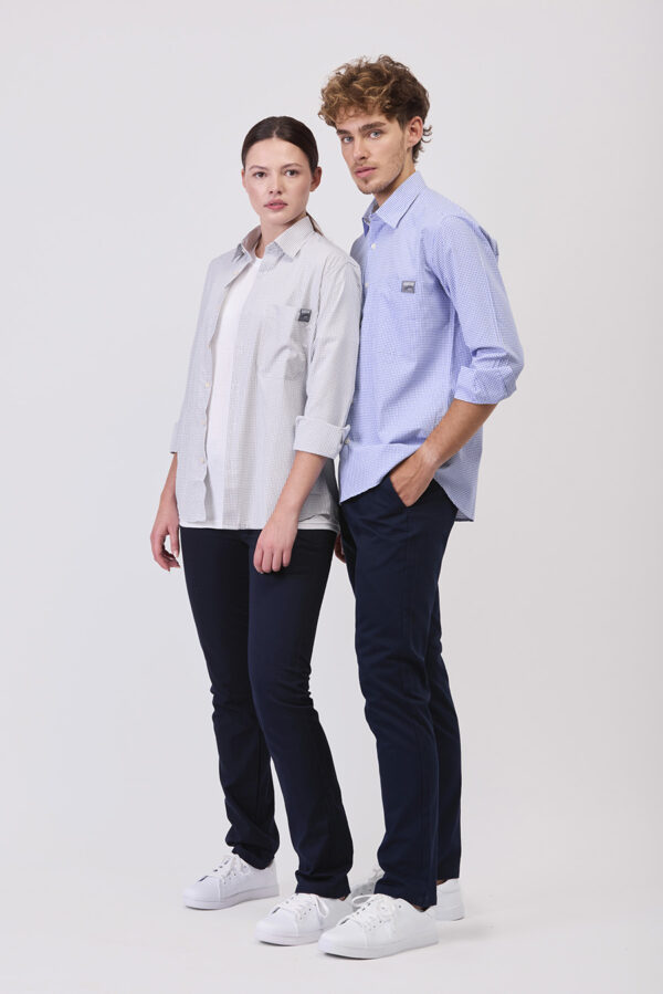 Camicia manica lunga a quadretti - immagine 2