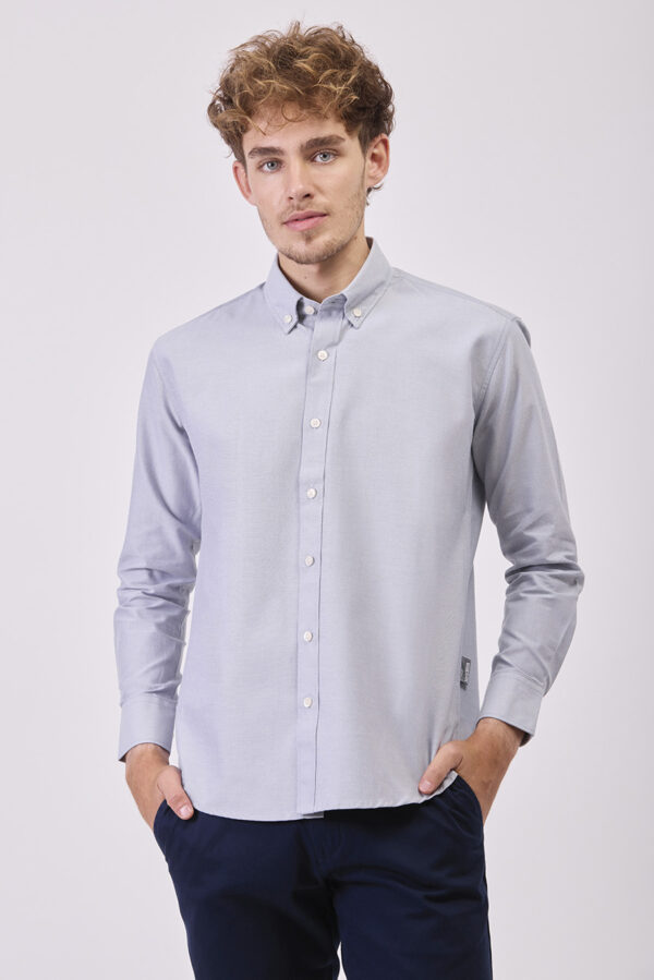 Camicia manica lunga button down - immagine 4