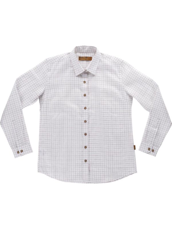 Camicia manica lunga a quadretti donna - immagine 3