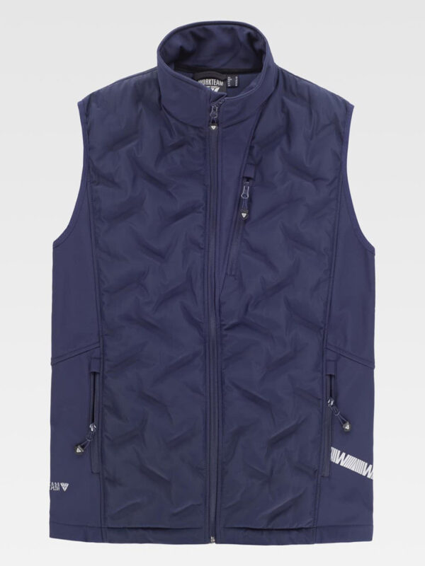 Gilet Workshell in tessuto combinato - immagine 2
