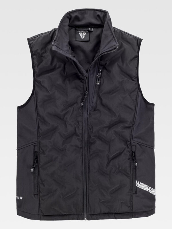 Gilet Workshell in tessuto combinato - immagine 3