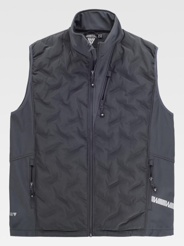 Gilet Workshell in tessuto combinato - immagine 5