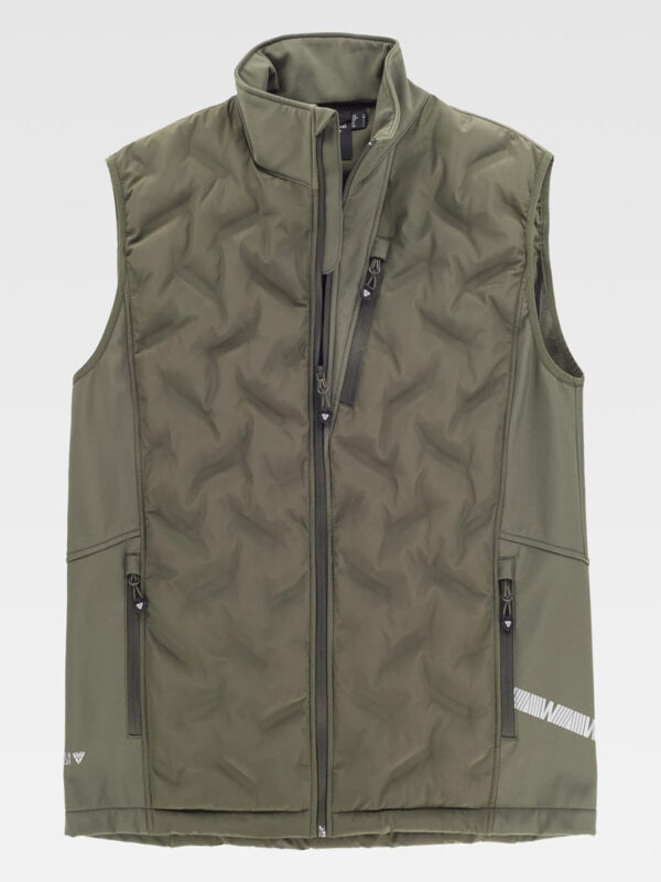 Gilet Workshell in tessuto combinato - immagine 6