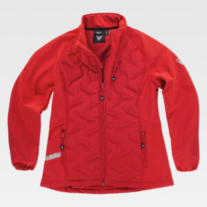 Softshell donna in tessuto combinato