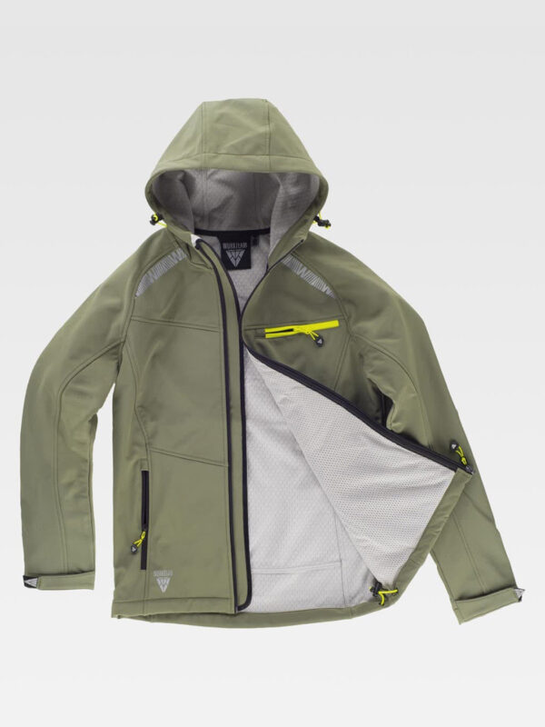 Giacca Workshell con dettagli riflettenti e maniche ranglan - immagine 5