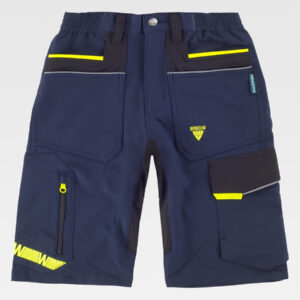 Bermuda elasticizzato bicolore