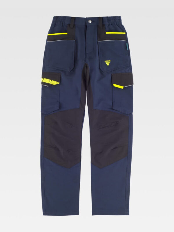 Pantalone da donna elasticizzato bicolore