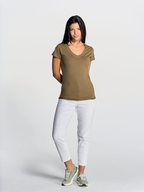 T-shirt donna manica corta collo a v urban sicilia - immagine 2